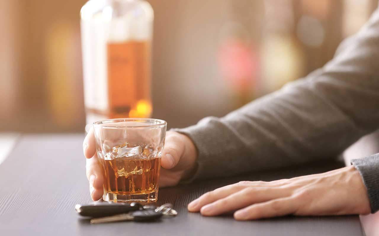 Drink Driving: Whiskey and car keys